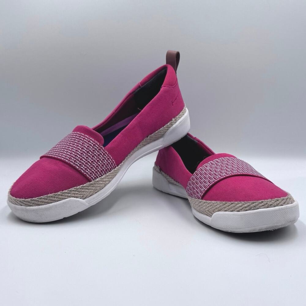 Ryka Opal Slip-On Sneaker Red Espadrille Loafer Size